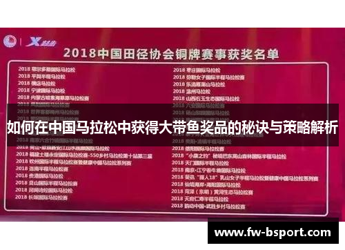 如何在中国马拉松中获得大带鱼奖品的秘诀与策略解析